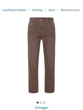 Relaxed Fit Men's Jeans in Brown